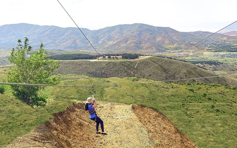 Elazığ Hazarbaba gerçek Zipline uygulaması